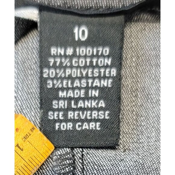 Sandro Sportswear Cropped Pants Grey Womens Size 10 Cotton Blend - Picture 6 of 8